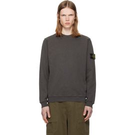 Stone Island Stone Island Gray 6100034 Malfilé Fleece 'Old' Effect Sweatshirt