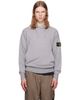 Stone Island Stone Island Gray 6100062 Organic Cotton Fleece Hoodie - 1