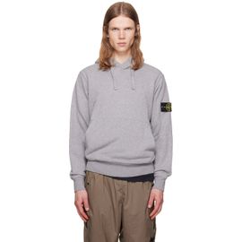Stone Island Stone Island Gray 6100062 Organic Cotton Fleece Hoodie