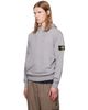 Stone Island Stone Island Gray 6100062 Organic Cotton Fleece Hoodie - 4