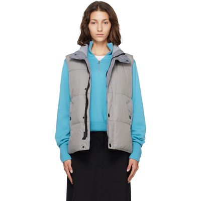 Stone Island Stone Island Gray G100010 Crinkle Reps NY Down Vest