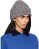 Stone Island Stone Island Gray N100001 Mouliné Cotton Chenille Beanie - 2