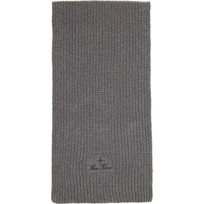 Stone Island Stone Island Gray N200001 Mouliné Cotton Chenille Scarf