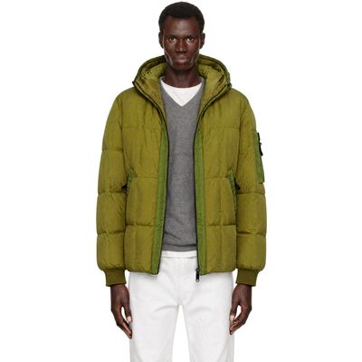 Stone Island Stone Island Green 4100034 Crinkle Reps NY Down Jacket