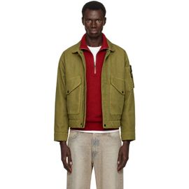 Stone Island Stone Island Green 4100035 Dense Oxford Nylon-TC Jacket