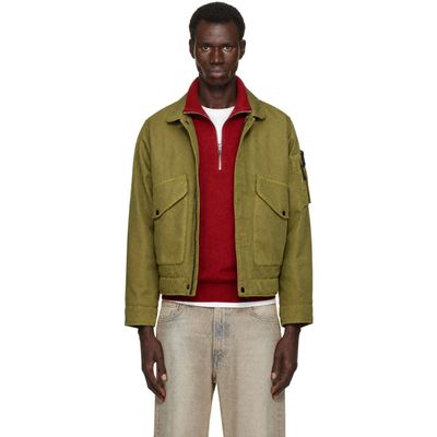 Stone Island Stone Island Green 4100035 Dense Oxford Nylon-TC Jacket