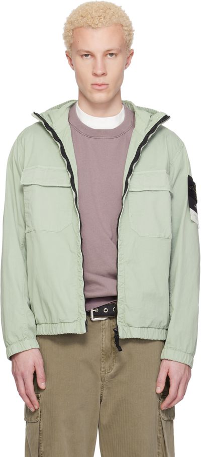 Stone Island Stone Island Green 4100077 Stretch Organic Cotton Twill Jacket