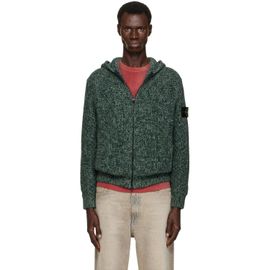 Stone Island Stone Island Green 5100065 Mouliné Cotton Chenille Hoodie