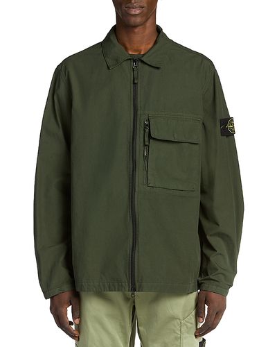 Stone Island Stone Island Juniper Zip Front Shirt Jacket