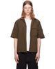 Stone Island Stone Island Khaki 1200019 Nylon Smerigliato S.I. Ghost Shirt - 1