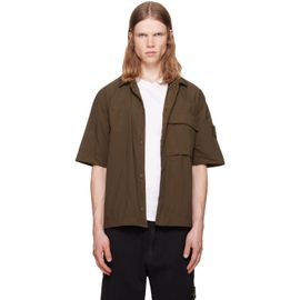 Stone Island Stone Island Khaki 1200019 Nylon Smerigliato S.I. Ghost Shirt