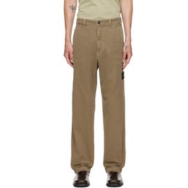 Stone Island Stone Island Khaki 3100014 Organic Panama Cotton Trousers