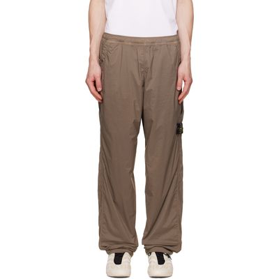 Stone Island Stone Island Khaki 3100017 Ultralight Nylon Stretch Pants