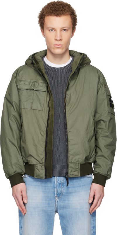 Stone Island Stone Island Khaki 4100005 Membrana 3L TC Jacket