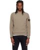 Stone Island Stone Island Khaki 6100017 Organic Cotton Interlock Sweatshirt - 1