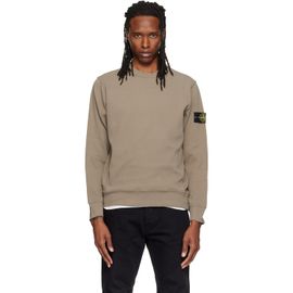 Stone Island Stone Island Khaki 6100017 Organic Cotton Interlock Sweatshirt