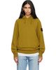 Stone Island Stone Island Khaki 6100048 Brushed Organic Cotton Fleece Hoodie - 1