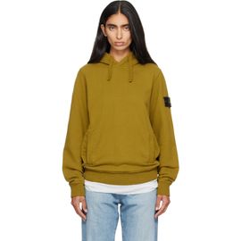 Stone Island Stone Island Khaki 6100048 Brushed Organic Cotton Fleece Hoodie
