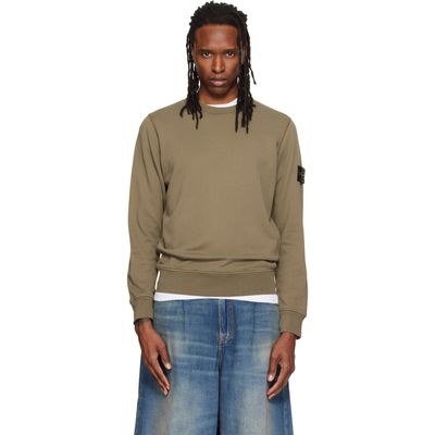 Stone Island Stone Island Khaki 6100060 Organic Cotton Sweatshirt