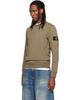 Stone Island Stone Island Khaki 6100060 Organic Cotton Sweatshirt - 4