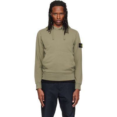 Stone Island Stone Island Khaki 6100062 Organic Cotton Hoodie