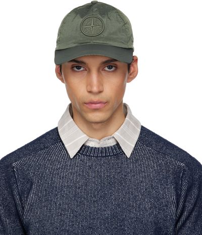Stone Island Stone Island Khaki 9100011 Nylon Metal ECONYL Cap