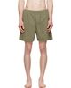 Stone Island Stone Island Khaki B100B09 Brushed Nylon Swim Shorts - 1