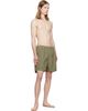 Stone Island Stone Island Khaki B100B09 Brushed Nylon Swim Shorts - 4