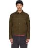 Stone Island Stone Island Khaki Q100039 Wool Cotton Biker Jacket - 1