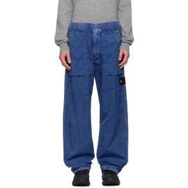 Stone Island Stone Island Navy 3100001 Hollow Fibre Indigo-TC Marmo Corrosion Trousers