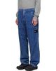 Stone Island Stone Island Navy 3100001 Hollow Fibre Indigo-TC Marmo Corrosion Trousers - 4