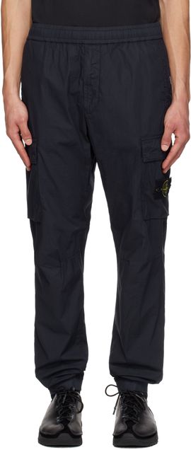 Stone Island Stone Island Navy 3100031 Stretch Organic Cotton Twill Cargo Pants