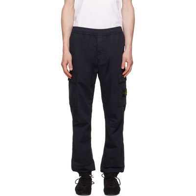 Stone Island Stone Island Navy 3100031 Stretch Organic Twill Cargo Pants