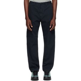 Stone Island Stone Island Navy 3100052 Cotton Herringbone Trousers