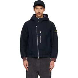Stone Island Stone Island Navy 4100042 Diagonal Cotton Wool Jacket