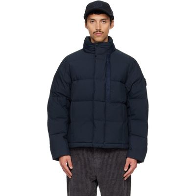 Stone Island Stone Island Navy 4100083 Cotton Nylon Tela Down Jacket