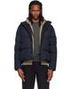 Stone Island Stone Island Navy 4100109 Crinkle Reps NY Down Jacket - 1