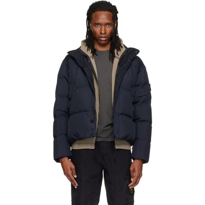 Stone Island Stone Island Navy 4100109 Crinkle Reps NY Down Jacket