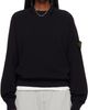 Stone Island Stone Island Navy 5100020 Light Raw Hand Organic Cotton Sweater - 1
