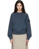 Stone Island Stone Island Navy 6100008 Organic Cotton Fleece Sweatshirt - 1