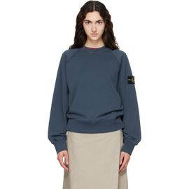 Stone Island Stone Island Navy 6100008 Organic Cotton Fleece Sweatshirt