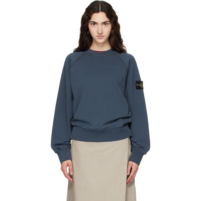Stone Island Stone Island Navy 6100008 Organic Cotton Fleece Sweatshirt