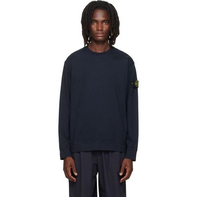 Stone Island Stone Island Navy 6100057 Organic Cotton Sweatshirt