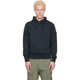 Stone Island Stone Island Navy 6100062 Organic Cotton Fleece Hoodie