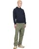 Stone Island Stone Island Navy 6100062 Organic Cotton Fleece Hoodie - 5