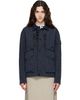 Stone Island Stone Island Navy Q100008 Warp Rib Nylon-TC Jacket - 1