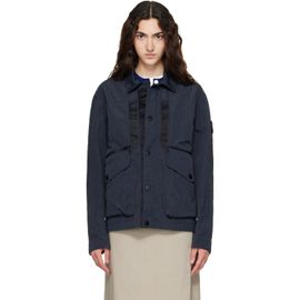 Stone Island Stone Island Navy Q100008 Warp Rib Nylon-TC Jacket
