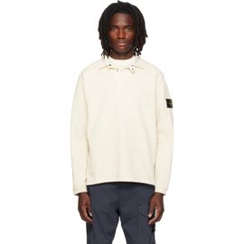 Stone Island Stone Island Off-White 6100001 Heavy Cotton Jersey Polo