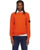 Stone Island Stone Island Orange 5100154 Ribbed Soft Organic Cotton Sweater - 1