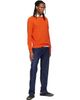 Stone Island Stone Island Orange 5100154 Ribbed Soft Organic Cotton Sweater - 5